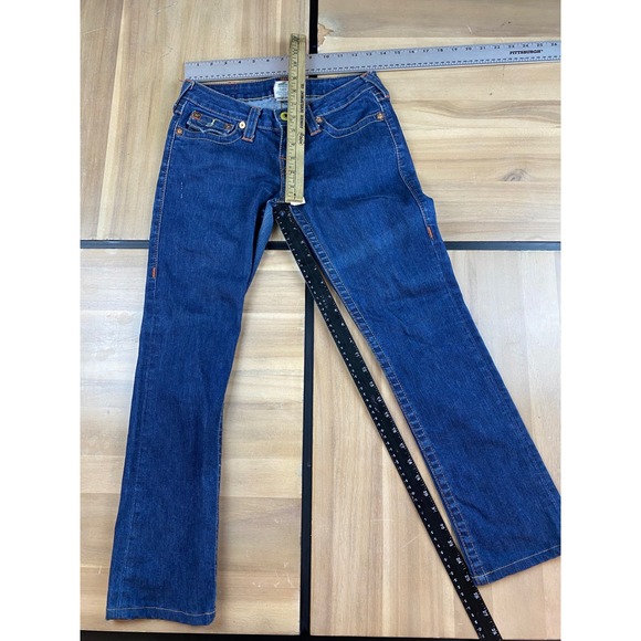 True Religion Womens Joey Super T Jeans Dark Wash Bootcut Size 26 Made in USA - Picture 5 of 6
